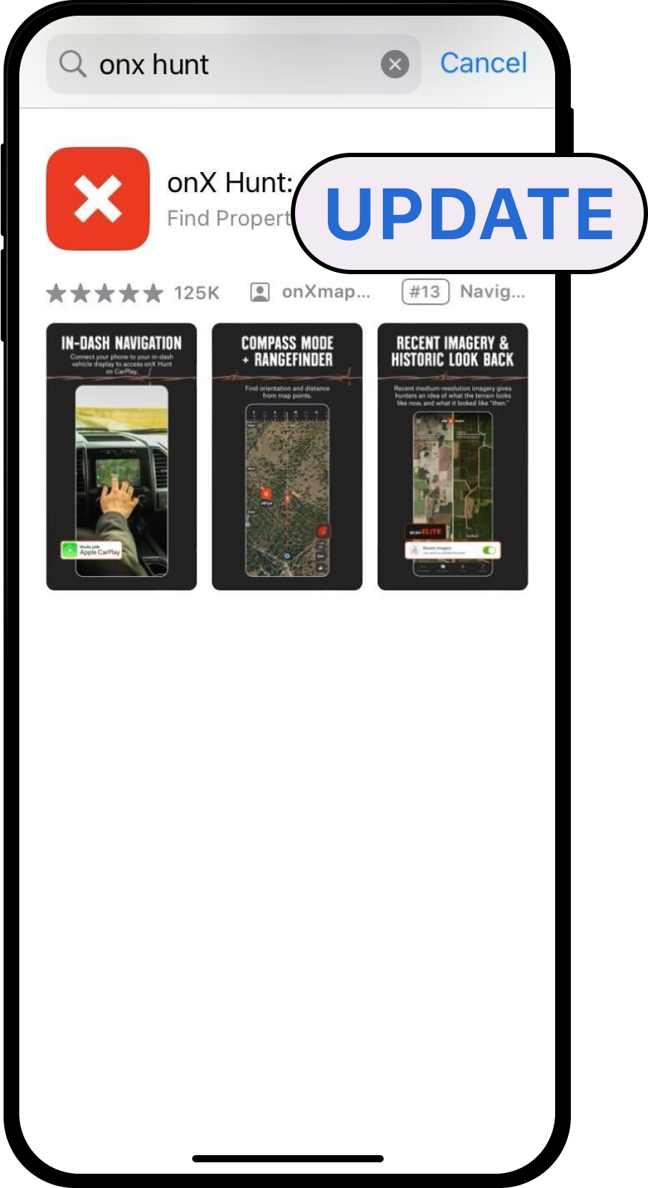 Updating onX Hunt to the latest version onX Hunt