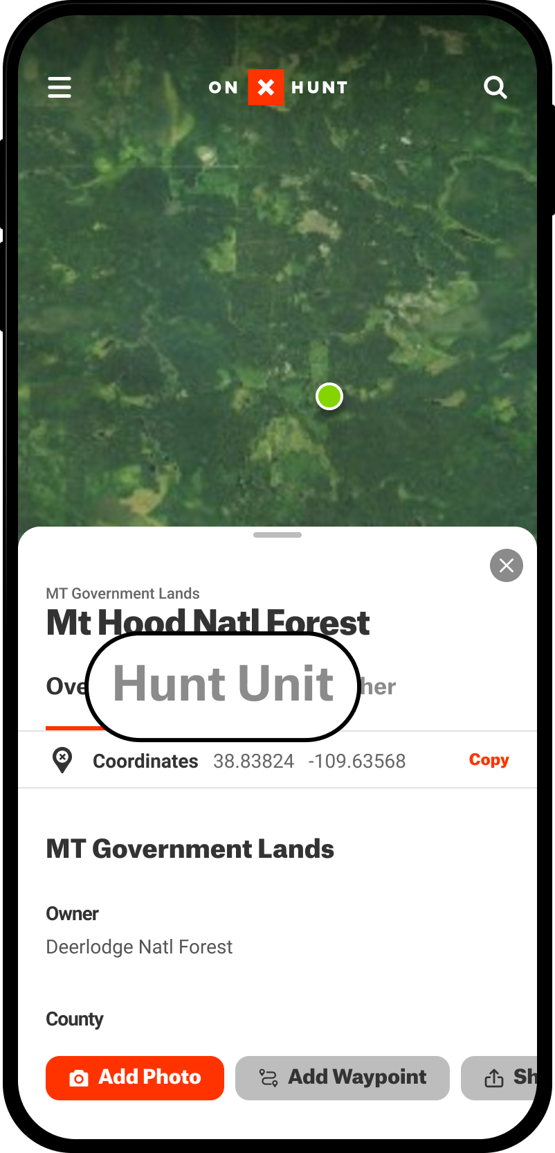 Hunt Unit Map Query Government Land Hunt App.png