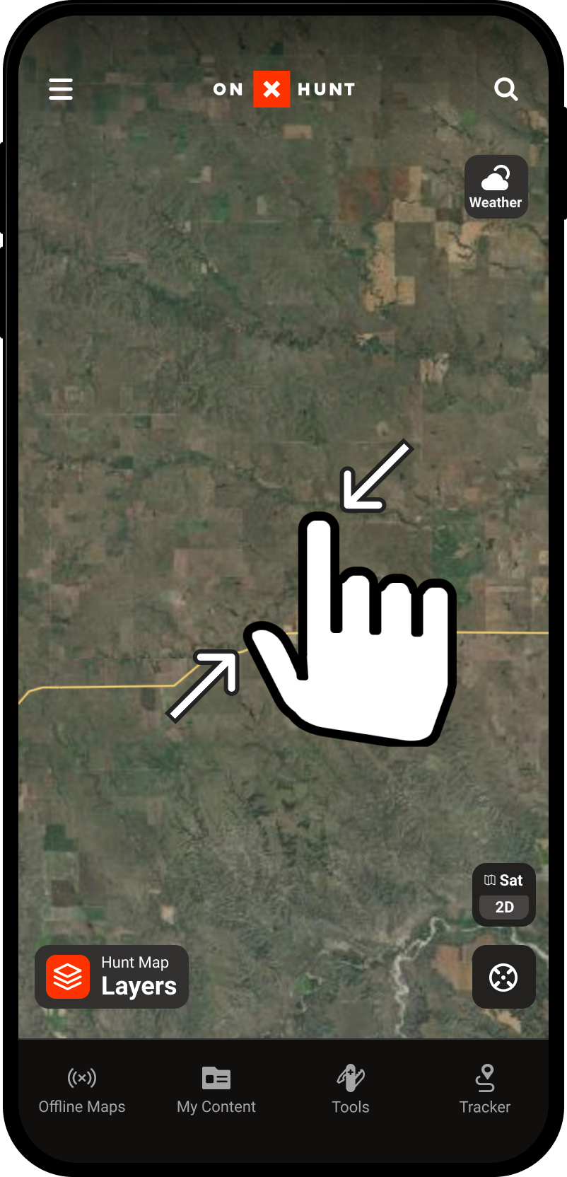 A county, city, or town is missing map information – onX Hunt