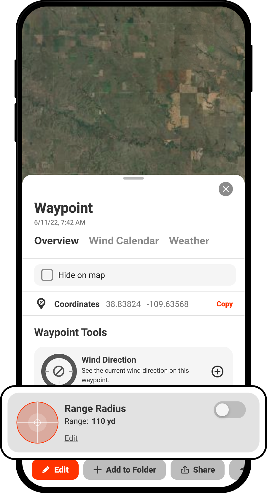 Turn off Range Radius Waypoint Info Card Hunt App.png