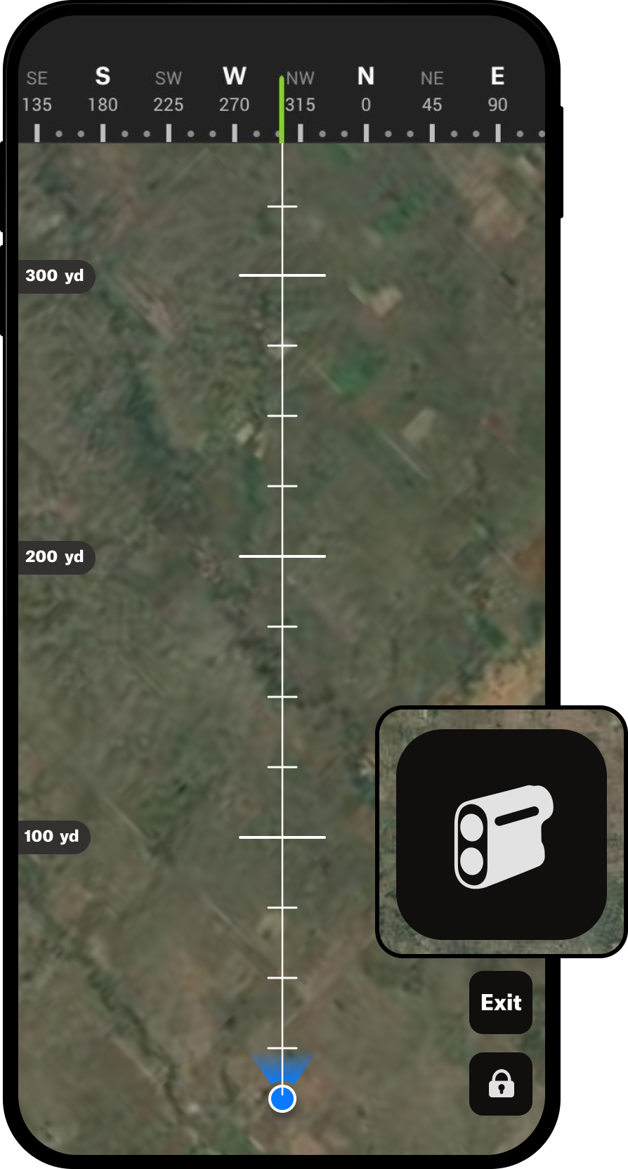 Using Compass Mode and the Rangefinder onX Hunt