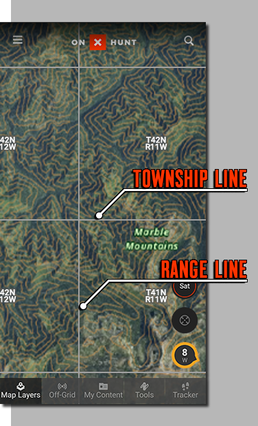 is the township and range system found anywhere today